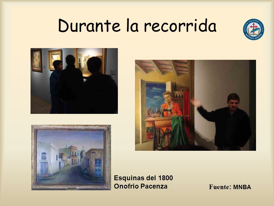Durante la recorrida Esquinas del 1800 Onofrio Pacenza Fuente: MNBA