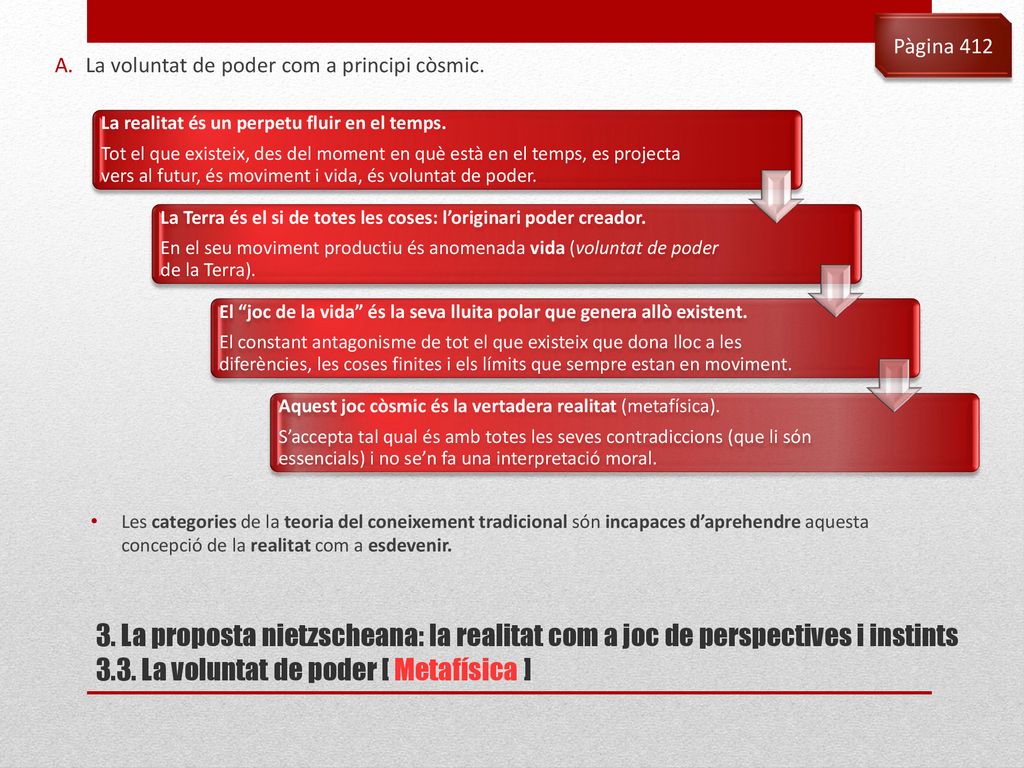 Pàgina 412 La voluntat de poder com a principi còsmic.