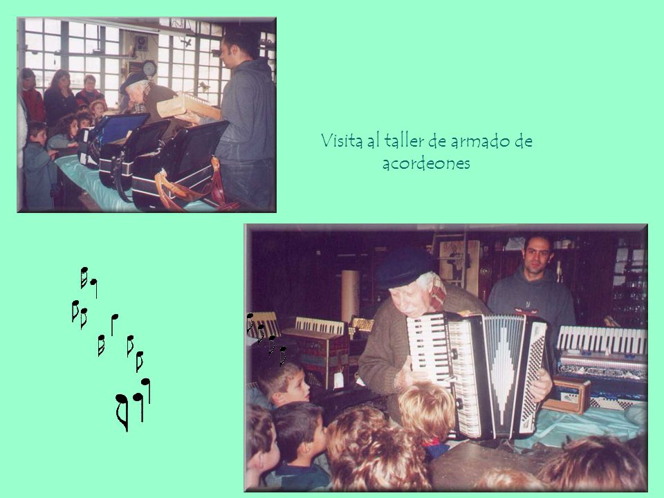 Visita al taller de armado de acordeones