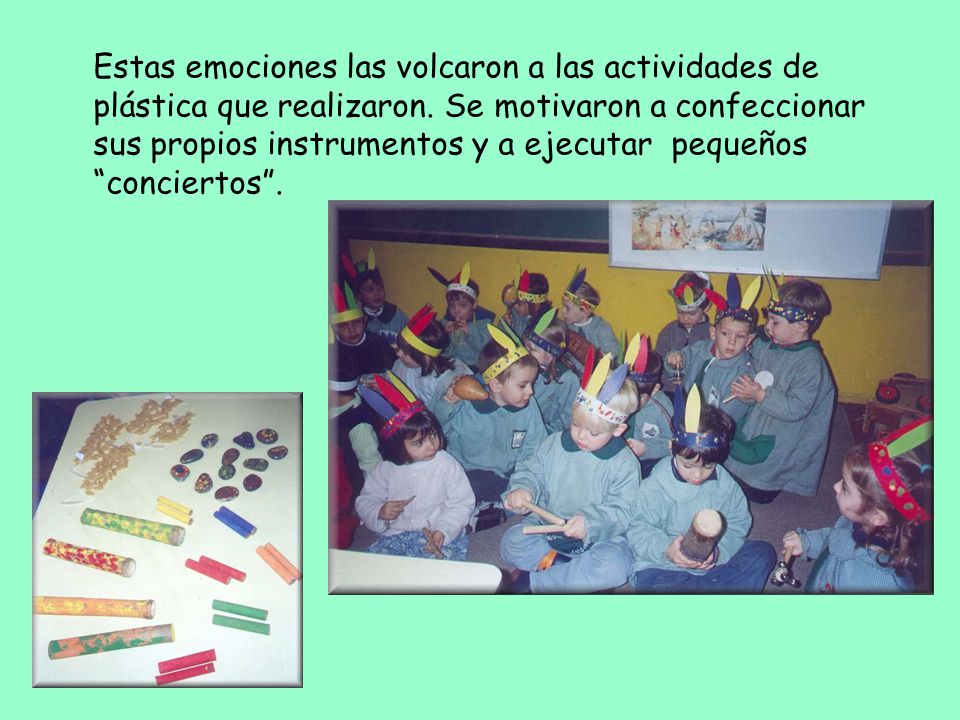 Estas emociones las volcaron a las actividades de plástica que realizaron.