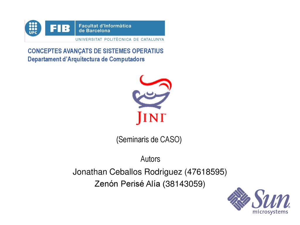 Jonathan Ceballos Rodriguez ( ) Zenón Perisé Alía ( )