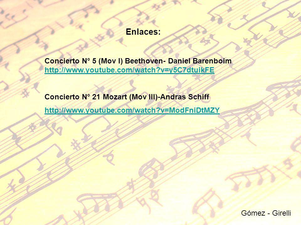 Enlaces: Concierto N° 5 (Mov I) Beethoven- Daniel Barenboim   v=y5C7dtuikFE.