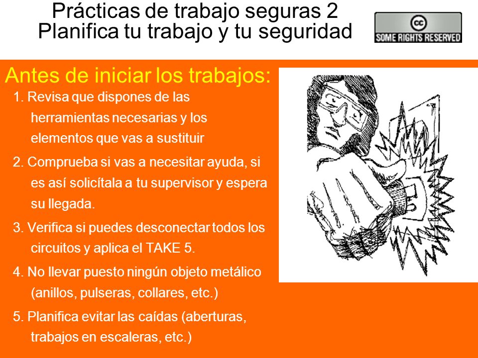 Prácticas de trabajo seguras 2 Planifica tu trabajo y tu seguridad