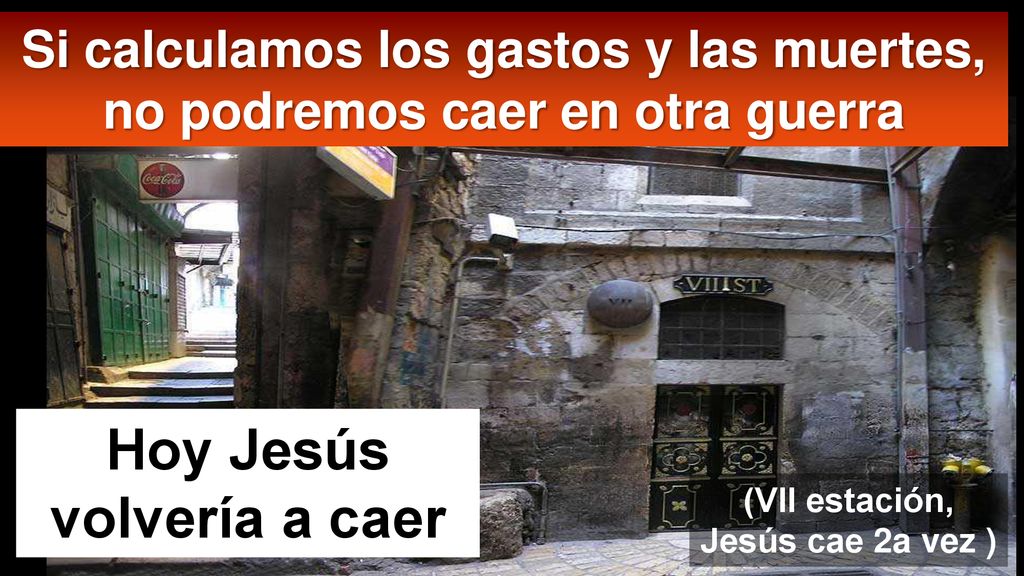 Hoy Jesús volvería a caer (VII estación, Jesús cae 2a vez )