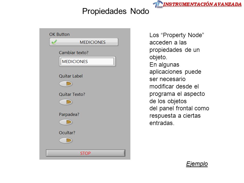 Propiedades Nodo Los Property Node acceden a las propiedades de un objeto. En algunas.