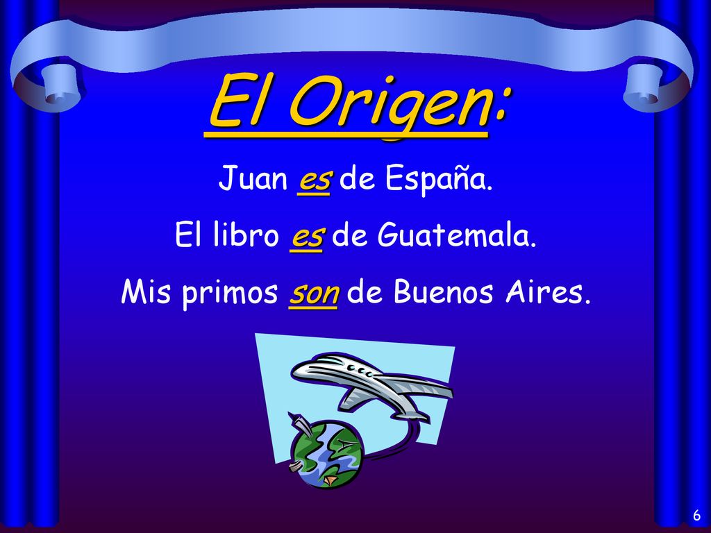 El Origen: Juan es de España. El libro es de Guatemala.