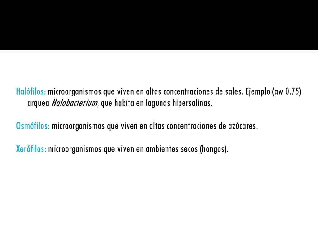 Halófilos: microorganismos que viven en altas concentraciones de sales