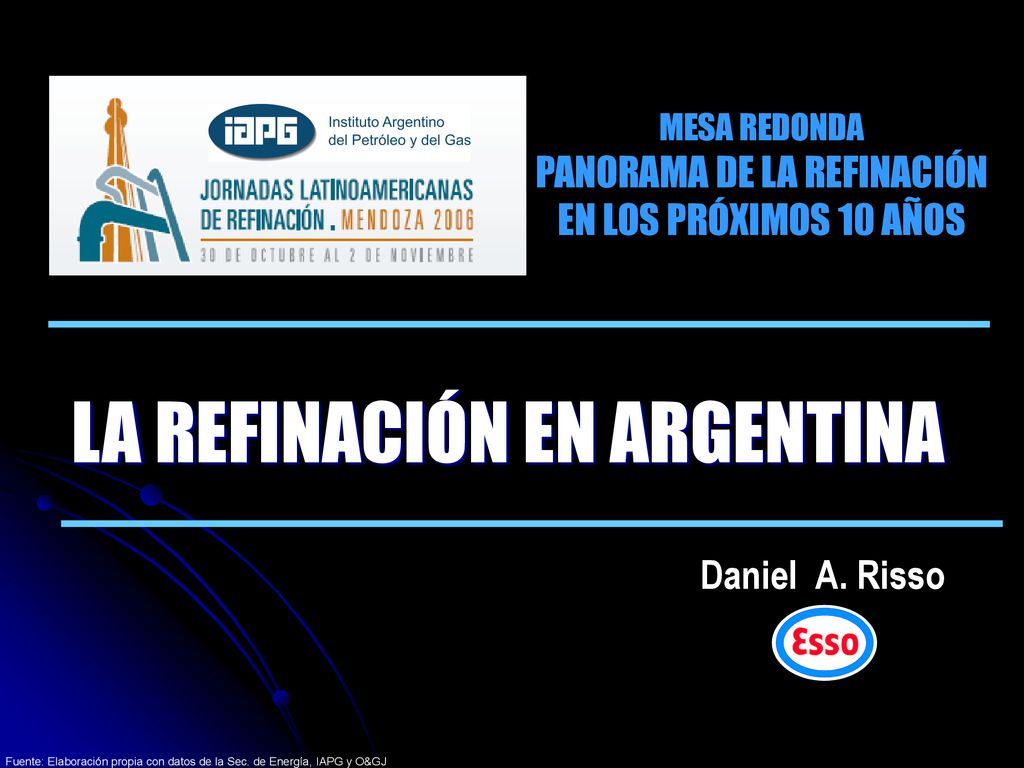 MESA REDONDA PANORAMA DE LA REFINACIÓN EN LOS PRÓXIMOS 10 AÑOS