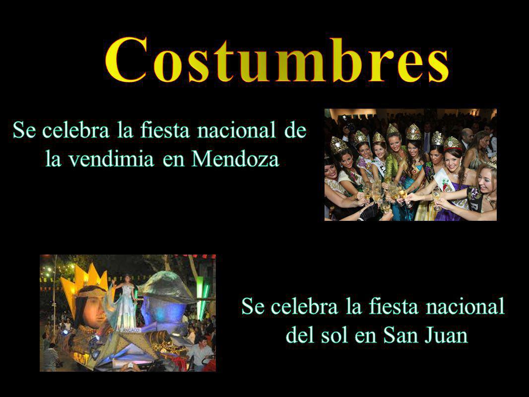 Costumbres Se celebra la fiesta nacional de la vendimia en Mendoza