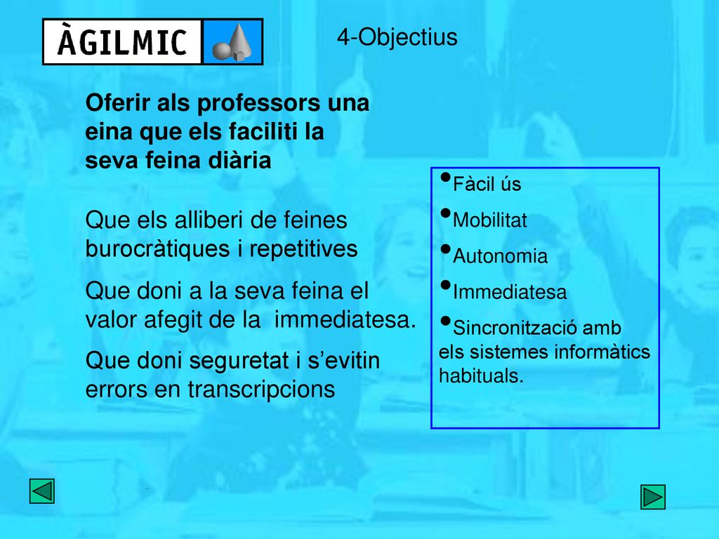 Oferir als professors una eina que els faciliti la seva feina diària