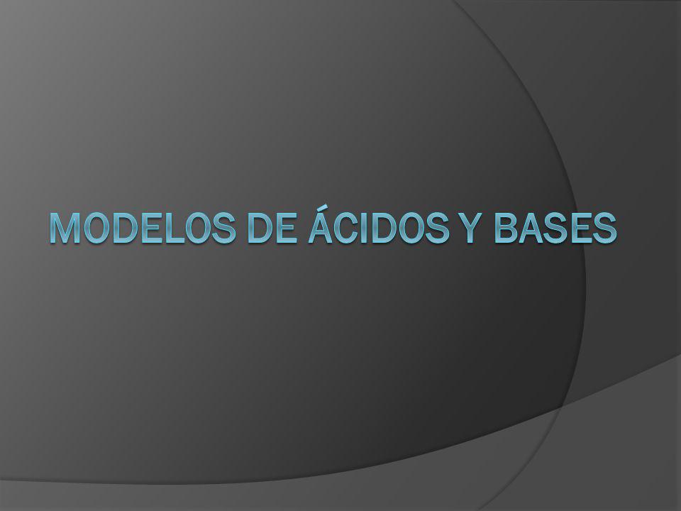 Modelos de ácidos y bases