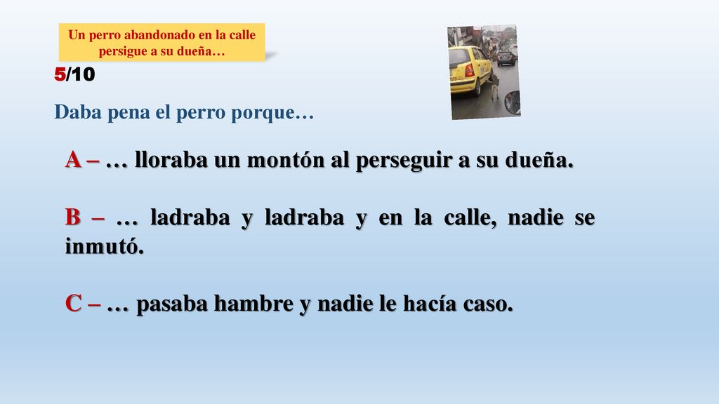 Un perro abandonado en la calle persigue a su dueña…