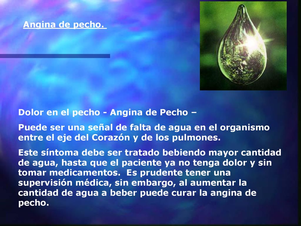 Angina de pecho. Dolor en el pecho - Angina de Pecho –