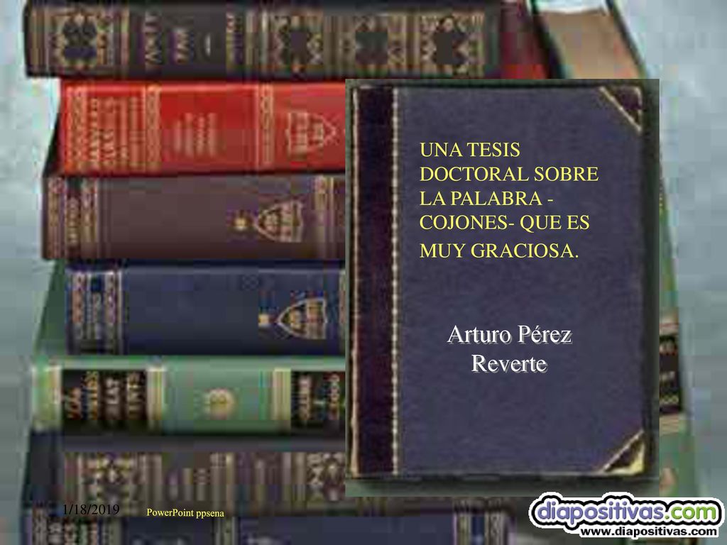 UNA TESIS DOCTORAL SOBRE LA PALABRA - COJONES- QUE ES MUY GRACIOSA.