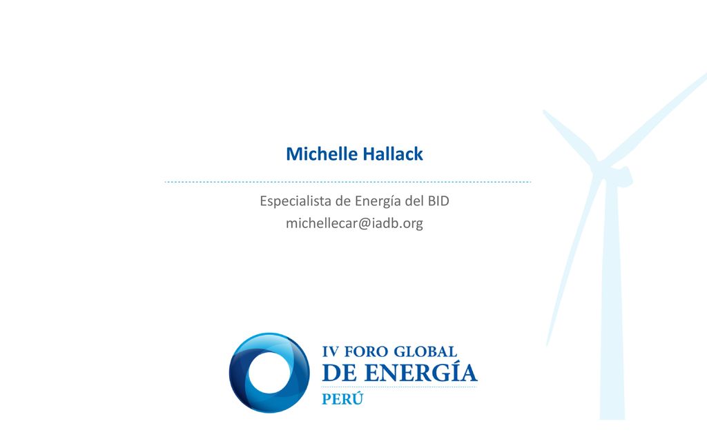 Especialista de Energía del BID