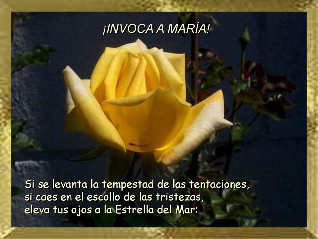 ¡INVOCA A MARÍA! Si se levanta la tempestad de las tentaciones,