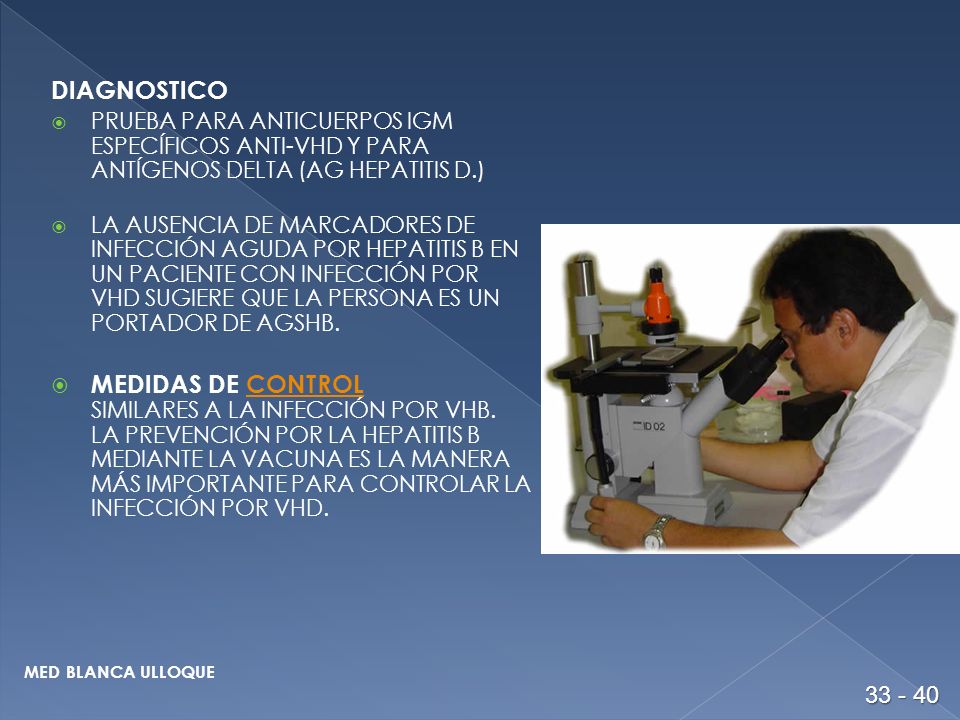 DIAGNOSTICO PRUEBA PARA ANTICUERPOS IGM ESPECÍFICOS ANTI-VHD Y PARA ANTÍGENOS DELTA (AG HEPATITIS D.)