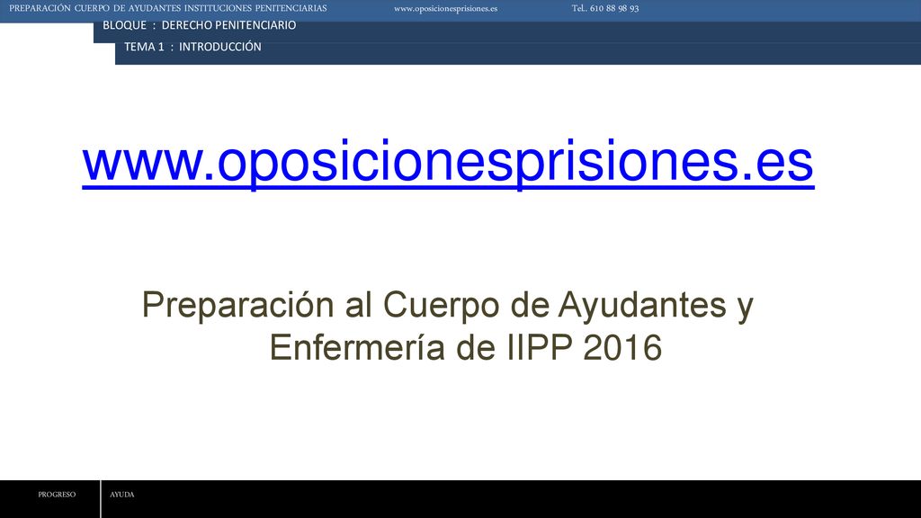 Preparación al Cuerpo de Ayudantes y Enfermería de IIPP 2016