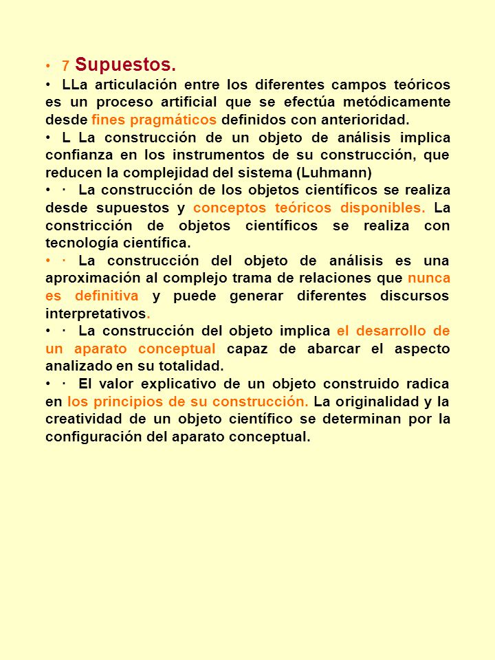 7 Supuestos.