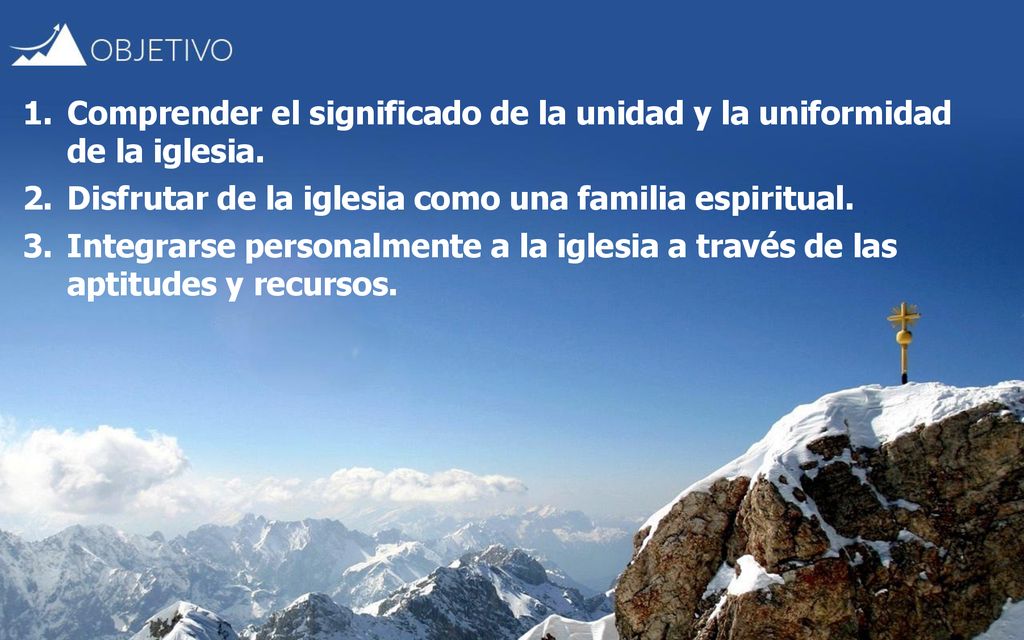 Comprender el significado de la unidad y la uniformidad de la iglesia.