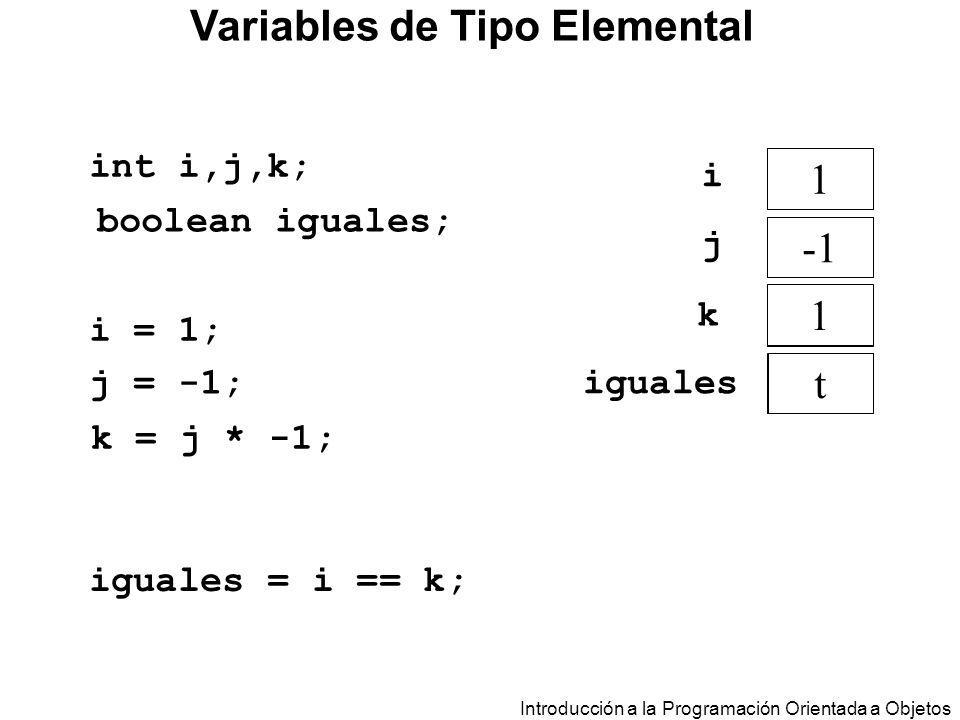 Variables de Tipo Elemental
