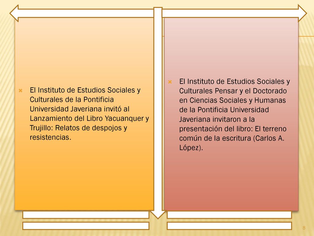 El Instituto de Estudios Sociales y Culturales de la Pontificia Universidad Javeriana invitó al Lanzamiento del Libro Yacuanquer y Trujillo: Relatos de despojos y resistencias.