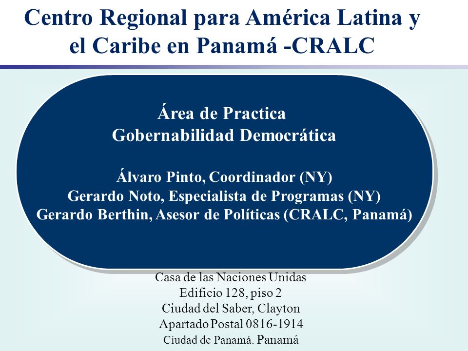 Centro Regional para América Latina y el Caribe en Panamá -CRALC