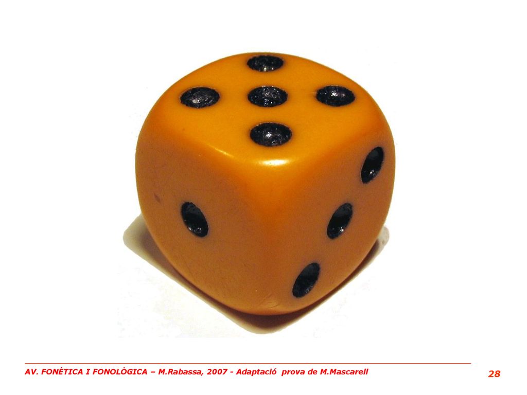 AV. FONÈTICA I FONOLÒGICA – M. Rabassa, Adaptació prova de M