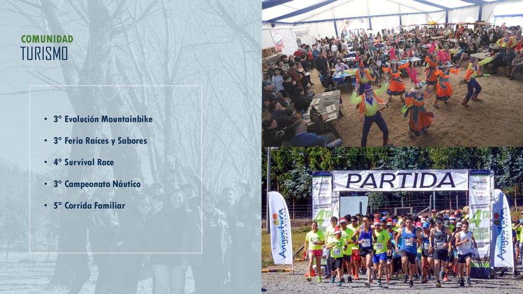 TURISMO COMUNIDAD 3° Evolución Mountainbike 3° Feria Raíces y Sabores