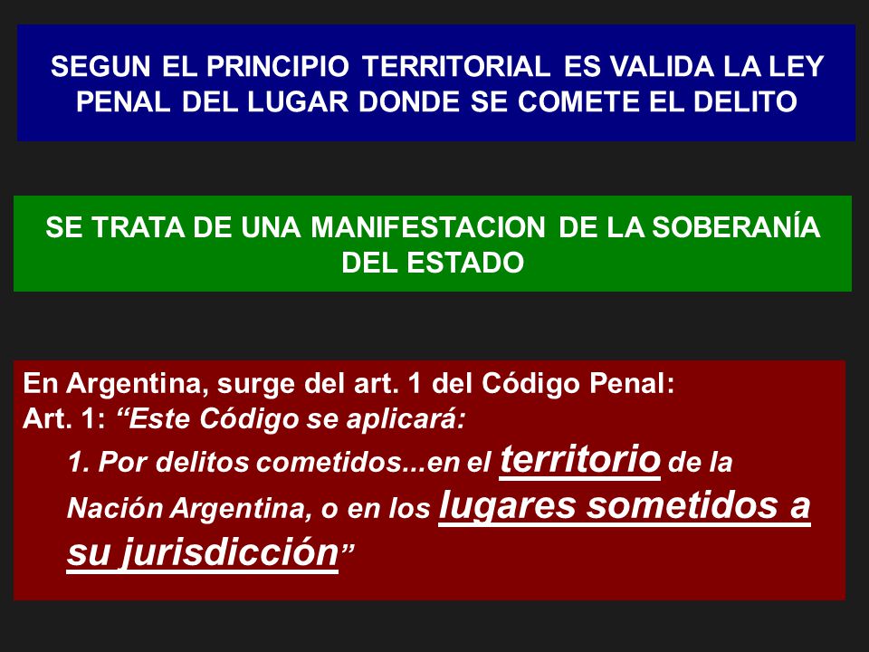 SE TRATA DE UNA MANIFESTACION DE LA SOBERANÍA DEL ESTADO