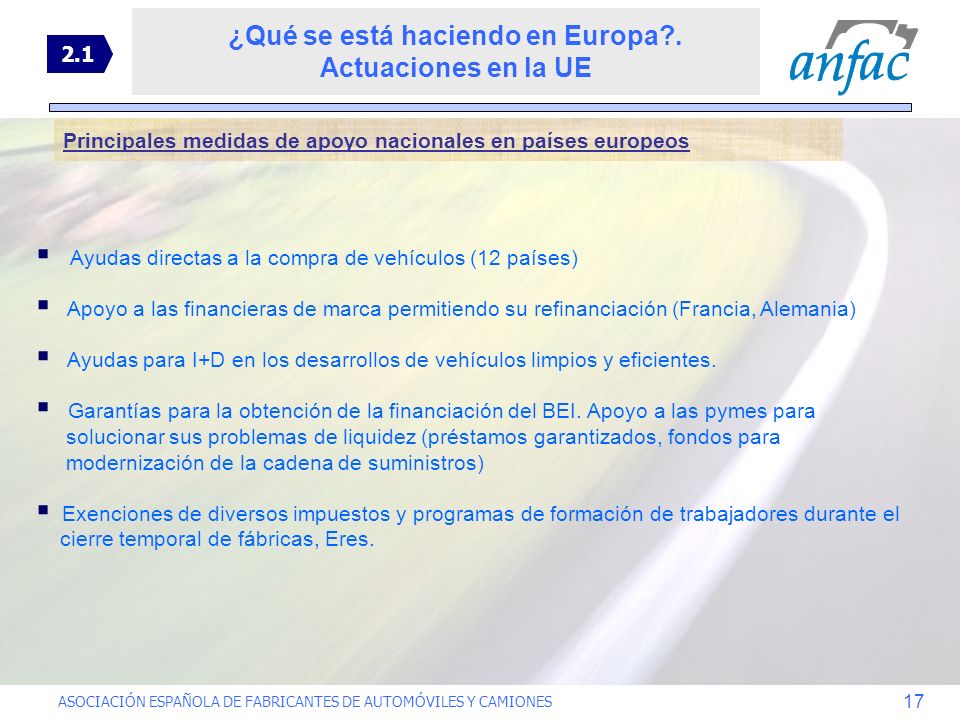 ¿Qué se está haciendo en Europa . Actuaciones en la UE