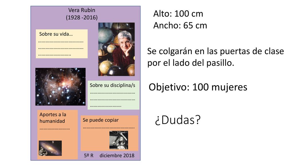 ¿Dudas Objetivo: 100 mujeres Alto: 100 cm Ancho: 65 cm