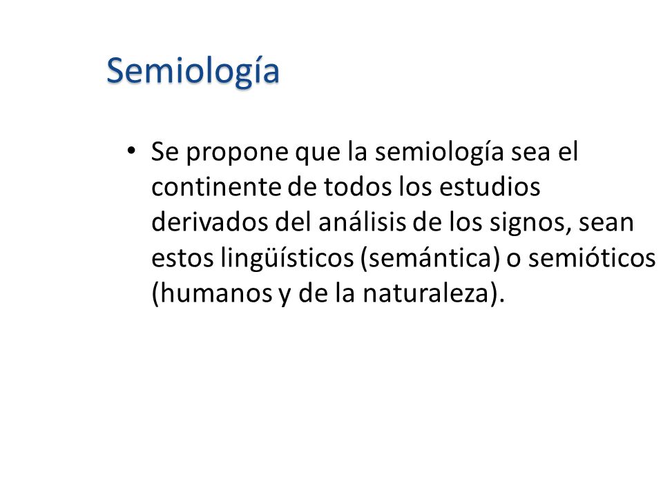 Semiología