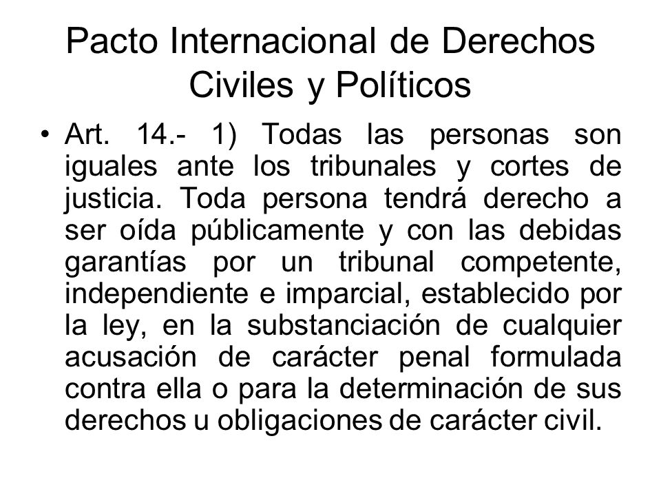 Pacto Internacional de Derechos Civiles y Políticos