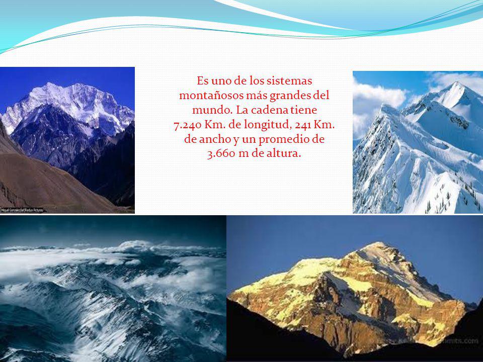Es uno de los sistemas montañosos más grandes del mundo
