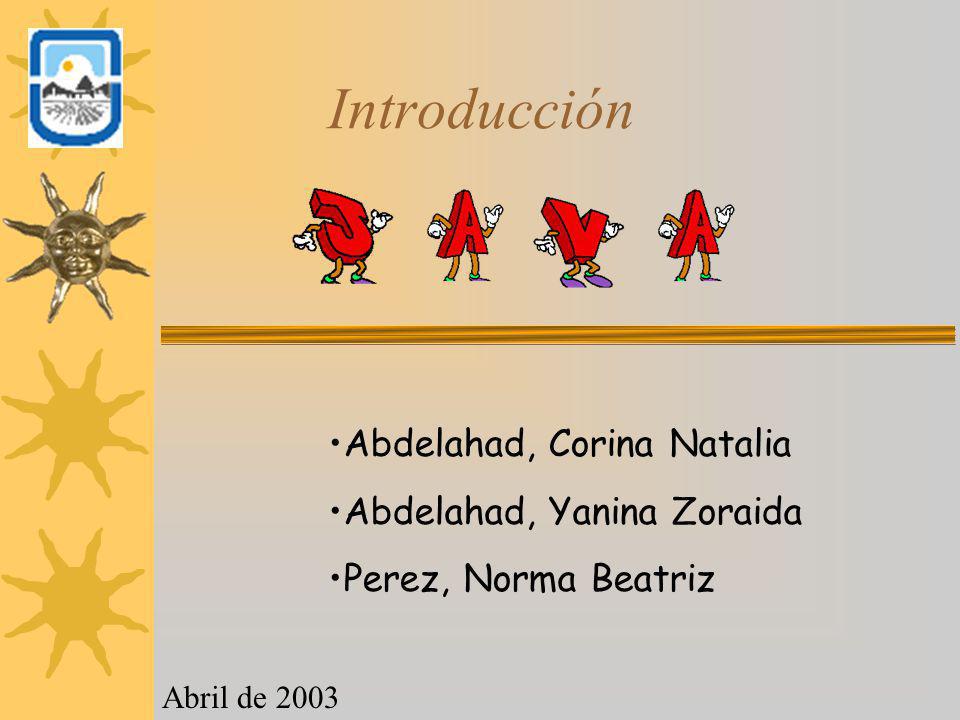 Introducción Abdelahad, Corina Natalia Abdelahad, Yanina Zoraida
