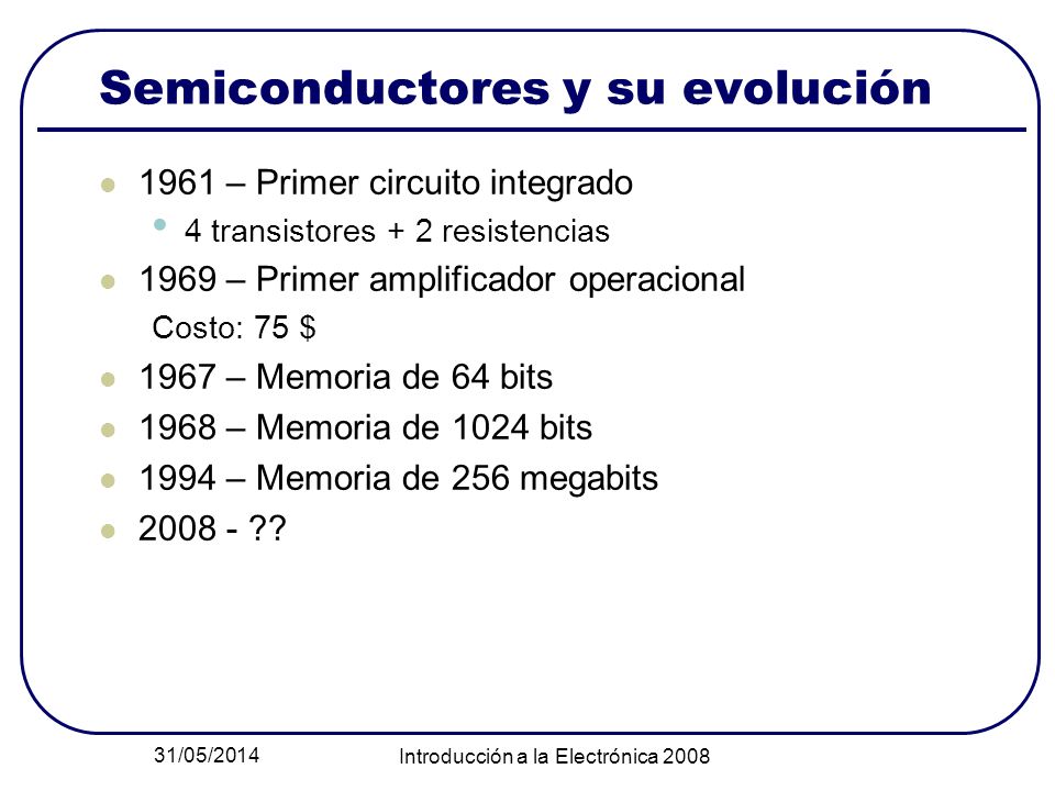 Semiconductores y su evolución