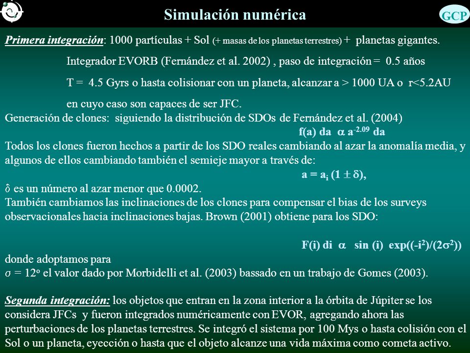 GCP Simulación numérica
