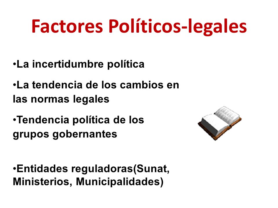 Factores Políticos-legales