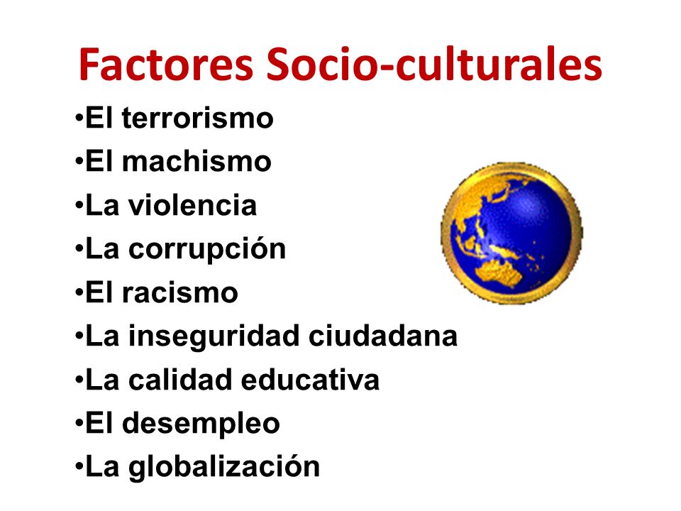Factores Socio-culturales