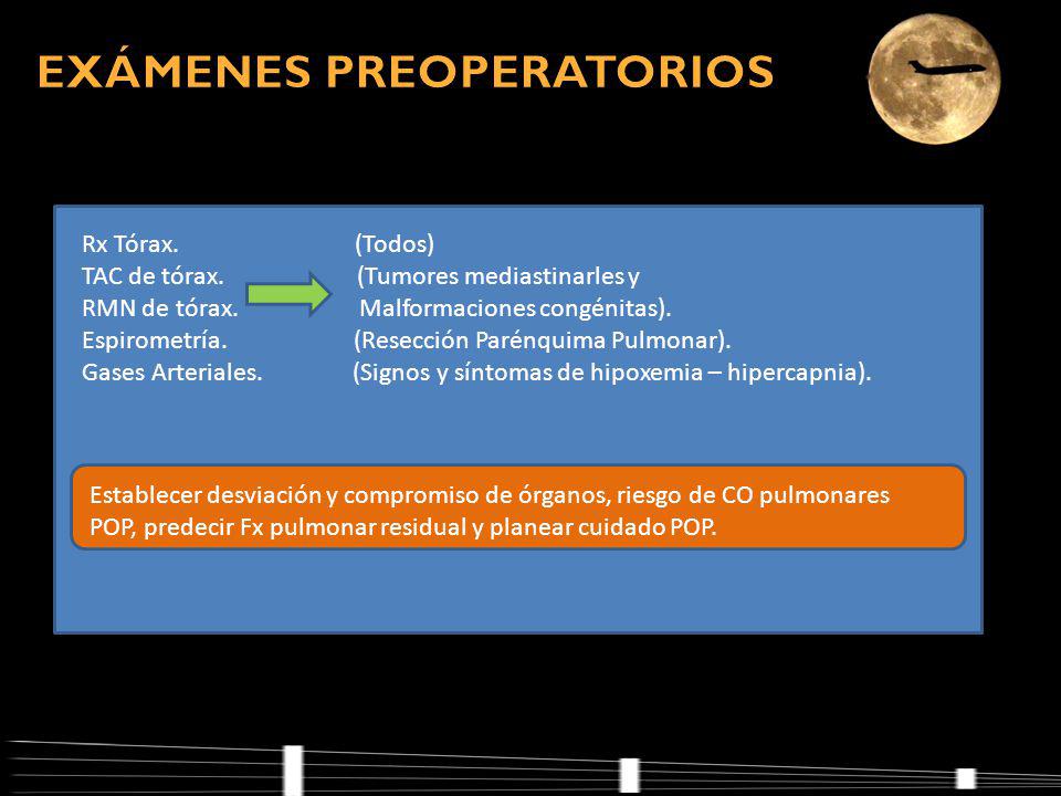 EXÁMENES PREOPERATORIOS