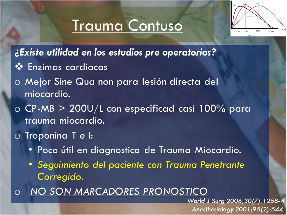 Trauma Contuso ¿Existe utilidad en los estudios pre operatorios