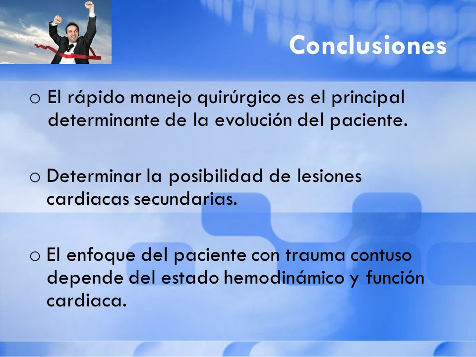 Conclusiones El rápido manejo quirúrgico es el principal determinante de la evolución del paciente.