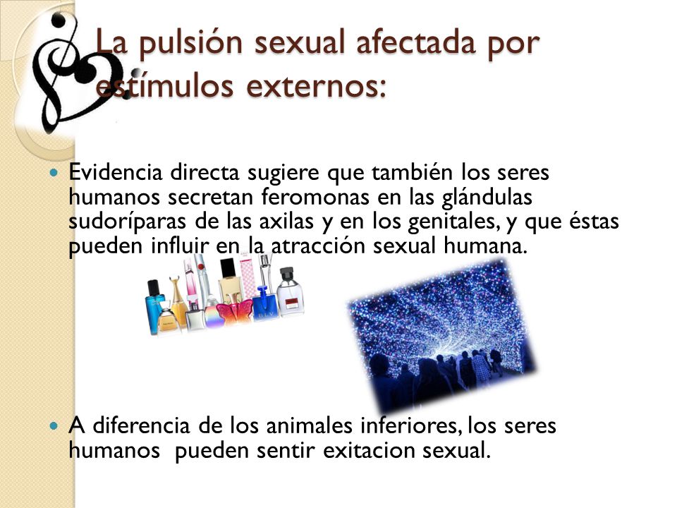 La pulsión sexual afectada por estímulos externos: