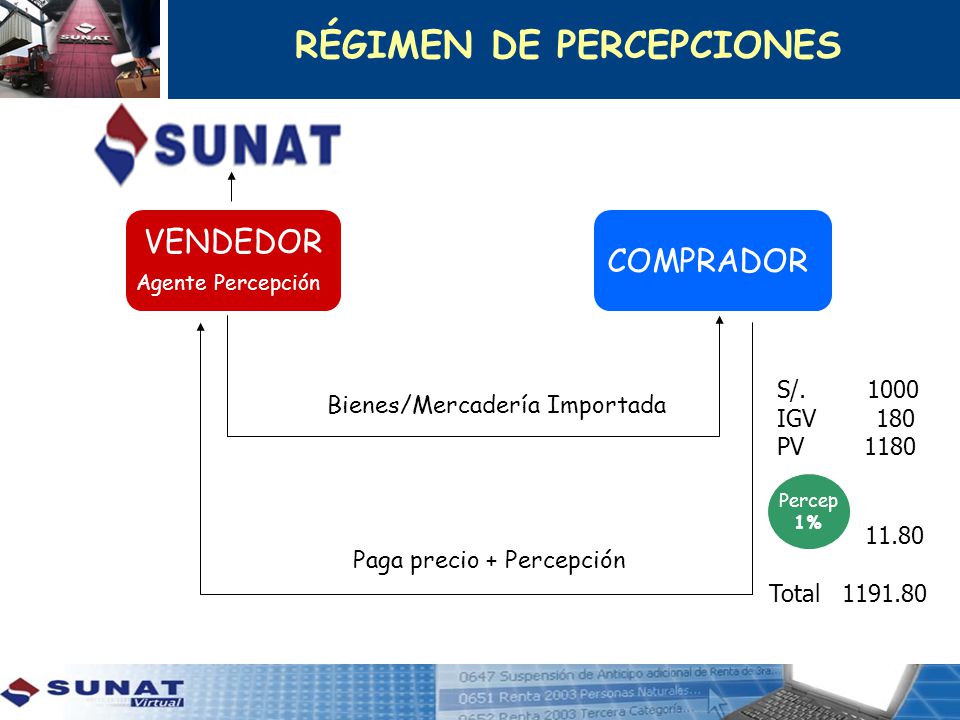 RÉGIMEN DE PERCEPCIONES