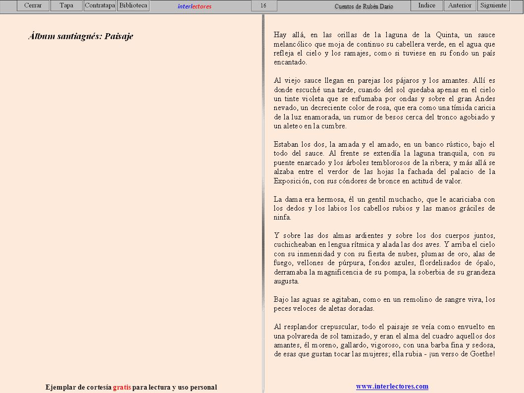 Ejemplar de cortesía gratis para lectura y uso personal