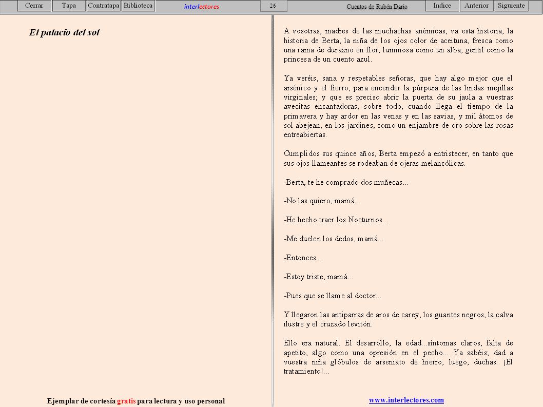 Ejemplar de cortesía gratis para lectura y uso personal
