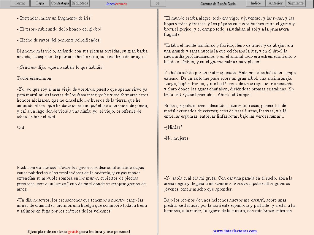 Ejemplar de cortesía gratis para lectura y uso personal