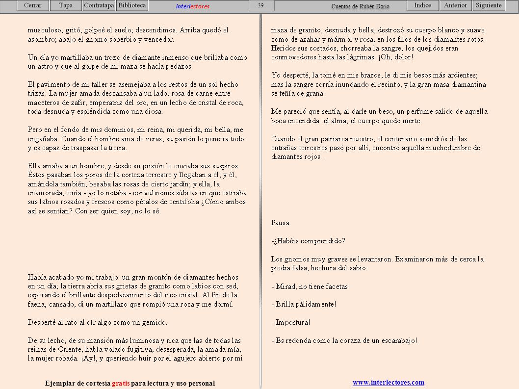 Ejemplar de cortesía gratis para lectura y uso personal