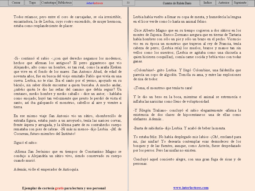 Ejemplar de cortesía gratis para lectura y uso personal